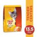 Meow Mix Tender Centers Dry Cat Food - Salmon & Chicken - 13.5lb Bag - Buy Online on GoSupps.com