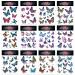 Colorful Butterfly Temporary Tattoos - 120 Pcs, Waterproof & 3D | For Women, Girls, Kids - Perfect for Face, Body, Arm - Ideal for Birthday Parties & Gifts - Buy Online on GoSupps.com