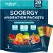 Electrolytes Powder Packets Sugar Free Hydration Packets, 7 Flavors Liquid Daily IV Electrolyte Drink Mixes for Rehydration with Electrolytes, Vitamins, 0 Calorie, 20 Sticks Variety Pack 20 Servings (Pack of 1)