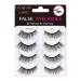 Dyafin 3D eyelash 4 pairs natural artificial eyelashes set fake lashes set eyelashes natural reusable handmade light incorrect eyelashes 4 pair df d7