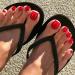 RODAKY Glossy Red Press On Toe Nails - 24PCS False Toe Nail Set for Women - Buy Online on GoSupps.com