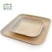 Chic Leaf Palm Leaf Plates - 48 Pc Disposable Bamboo Plates Party Pack - Compostable and Biodegradable - 10 Inch & 7 Inch Square - Eco-Friendly Alternative to Plastic and Paper Plates - Buy Online on GoSupps.com