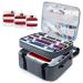 Double-Layer Carrying Case for Cricut EasyPress 2 12x10 and 9x9 Cricut Heat Press Machine Easy Press Bag with Pocket for Cricut Accessories Cricut Easy Press Mat(Patent Pending) Grey Double-Layer