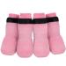Petloft anti-slip dog socks 4 pieces indoor slide-resistant dog socks with adjustable removable fastening tape for small medium-sized dogs cats puppies older pets (XL pink paw) pink paw XL
