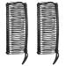 Luckious 2 Piece Banana Clip Elastic Hair Comb Adjustable Vintage Banana Clip Ponytail Clip No Frills Hair Clip Banana Hair Clip Tool (Black 30 Teeth)