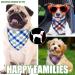 30 Pieces Cute Style Plaid Dog Bandanas - Adjustable & Washable Triangle Scarf for Small to Medium Dogs and Cats - Buy Online on GoSupps.com