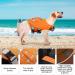 Kuoser Dog Life Jacket - Adjustable Reflective Pet Life Preserver for Small, Medium, and Large Dogs - High Flotation for Pool, Beach, Boating - Large, Yellow (Chest Girth 22.8-29.5'') - Buy Online on GoSupps.com
