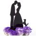 LOVENJOY Wedding Anniversary Cake Topper Bride and Groom with a Dog in Gift Box Black - Buy Online on GoSupps.com