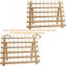 New brothread 2X60 Spools Wooden Thread Rack/Thread Holder Organizer with Hanging Hooks for Embroidery Quilting and Sewing Threads - Buy Online on GoSupps.com