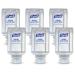 PURELL Advanced Hand Sanitizer Gel for PURELL ES1 Push-Style Hand Sanitizer Dispenser, 450 mL refill bottle (Pack of 6) – 4450-06