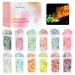 Chunky Glitter for Makeup, Glow in The Dark Glitter, Eleanore's Diary 12 Colors Art Luminous Chunky Glitter Sequins for Resin, Nail Body Face, Party Decor or Card Making Face & Body Craft Glitter Set