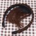 CALLARON Bangs Headband Fringe Hair Extensions Front Hair Bangs Human Hair Bangs Hair Accessories for Girls Women (Light Brown) - Buy Online on GoSupps.com