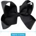 Molain Ribbon Hair Bows Alligator Clips Barrettes 2 Pieces 6 Inch Black Ponytail Holder Cheerleading Hairpin Easter Party Hairpin Headwear Hair Styling Accessories for Girls Women 2 PCS Black - Buy Online on GoSupps.com