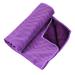 Cooling Towel Foldable Portable Absorb Sweat Microfiber Chilly Ice Towel for Sports Travel Yoga (Purple)