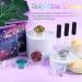 Laza Body Glitter Set - Iridescent Chunky Sequins with Glitter Glue for Women, Festival & Party Makeup, Hair & Outfit Accessories - Pink - Buy Online on GoSupps.com