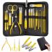 Made in Germany Manicure Set Professional Lemon Yellow Nail Clippers Set Pedicure Kit Stainless Steel with Luxurious Travel Case for Men Women Gift