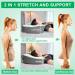 Elviros Cervical Memory Foam Neck Pillow - Contour Orthopedic Pillow for Back, Stomach, and Side Sleepers - Adjustable Ergonomic Bed Pillow for Pain Relief - CertiPUR-US Certified, White Queen Size - 23.6 x 15.2 x 3.9/5.3 inches - Buy Online on GoSupps.com