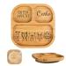 Wonderful - personalized baby plate with suction cup - practical complementary food baby accessories with names - baby plates slipproof - personalized gifts baby (animals below)