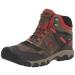 KEEN Men's Ridge Flex Mid Height Waterproof Hiking Boots 8.5 Wide Dark Olive/Ketchup