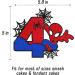 Spider 4th Birthday Cake Topper Spider Cartoon Movie Themed Happy 4s Birthday Cake Decorations for Men Boy Children Four Bday Party Supplies Double Sided Glitter Black DÃ©cor - Buy Online on GoSupps.com