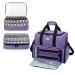 BAFASO Nail Polish Organizer - Holds 80 Bottles, UV Lamp Case, Removable Pouches, Manicure Tools Storage - Purple (Patented) - Buy Online on GoSupps.com