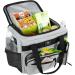 MIER Leakproof Insulated 30 Can Cooler Lunch Bag with Top Flip Lid - Grey - 18L - Buy Online on GoSupps.com