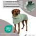 CANICOAT Dog Bathrobe Lavari - 100% Cotton Oeko-TEX Certified Size 3 Mint Green | Ideal for Bath Time & Comfort - Buy Online on GoSupps.com