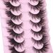 Fox Eye Lashes Wispy Faux Mink Lashes Fluffy Fairy Cat Eye Lashes That Look Like Extensions Spiky Fake Eyelashes Natural Look - Buy Online on GoSupps.com