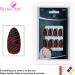 Bling Art Almond False Nails Fake Stiletto Red Black Glitter 24 Long Tips Glue - Buy Online on GoSupps.com