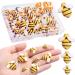 CCOZN 40 Pieces Tiny Resin Bees Tiny Resin Garden Bumblebees Embellishment Bee Decors with Box DIY Wreath Bees Decoration for DIY Crafts Scrapbooking Party Home Decor