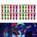 Karlak 24 Tubes 10ml/0.34oz Art Body Paint Glow in Light Face & Body Paint with 6 Colours Glow Blacklight Neon Fluorescent for Party Clubbing Festival Halloween Makeup