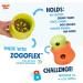 West Paw Zogoflex Toppl Kurzli - Interactive Dog Puzzle Toy for Moderate Chewers - Dispenser for Treats & Dry Food - XL Aqua Blue - Buy Online on GoSupps.com