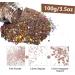 HOLOGY Chunky Glitter 100g - Coffee Color Sequins for Resin Face Nail Body Slime & Art Projects | Perfect for Festivals & Parties - Buy Online on GoSupps.com