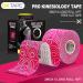OK Tape Original Cotton Elastic Kinesiology Therapeutic Athletic Tape - 2 Long Roll Strips - Latex Free, Breathable - Pink + White - Buy Online on GoSupps.com