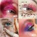 KYDA Body Glitter Stick Chunky Glitter Gel for Face Body Hair Sparkling Holographic Mermaid Sequins Paint Waterproof Multiuse Makeup Glitter Gel Pink - Buy Online on GoSupps.com
