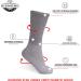 Diamond Star Diabetic Socks - Non-Binding Cotton Crew 24 Pairs - Grey 10-13 Men Women - Buy Online on GoSupps.com