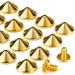 YORANYO 100 Sets Gold Cone Spikes & Bullet Studs - 4.7MM Height - Suitable for Clothing, Shoes, Leather Craft, Belts & Bags - Screw Back Punk Accessories with Installation Tools - Buy Online on GoSupps.com