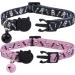 BoomBone Skull Cat Collar Breakaway with Bell - Pack of 2 - Safe Halloween Puppy Collars - Buy Online on GoSupps.com