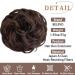BELEVO Messy Bun Hair Piece Curly Wavy Large Scrunchies for Women - Dark Brown Synthetic Updo Ponytail Hair Buns for Weddings & Parties - Buy Online on GoSupps.com