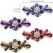 4pcs Vintage Flower Design Glitter Rhinestone Hair Clips - Elegant Metal Hair Accessories for All Occasions - Buy Online on GoSupps.com