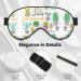 SSIMOO Succulent Fleshiness Sleep Mask | Adjustable & Breathable Fashionable Eye Mask for Comfortable Sleep - Black - Buy Online on GoSupps.com