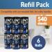 Reli Extra Sticky Lint Rollers for Pet Hair - 540 Sheets (6 Refills) | Effective Dog & Cat Hair Remover | Lint Remover for Clothes & Couch - Buy Online on GoSupps.com