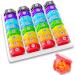 Monthly Pill Organizer 1-Time a-Day: 30 day pill organizer with Labels Portable Monthly Pill Box Month Pill Holder for Vitamin Medicine Fish Oil Supplements Rainbow