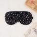 Adjustable Silk Sleep Mask - Super Soft Eye Mask for Ultimate Comfort and Relaxation | Silver Starrysky Black - Buy Online on GoSupps.com