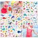 160Pcs Cartoon Ocean Animals Fish Temporary Tattoos for Kids - Waterproof Cute Fake Tattoo Stickers for Children Birthday Party - Girls Boys Gifts Favors - Buy Online on GoSupps.com