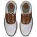 Buy FootJoy Men's Traditions Golf Shoe - White/Brown 10 EU Wide | International Shipping Available - Buy Online on GoSupps.com