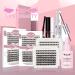 168 Pcs Colored Lash Clusters: Natural+Volume C-Mix | DIY Eyelash Extensions Kit with 2 Styles | Super Thin Band, Soft and Easy to Wear - Buy Online on GoSupps.com
