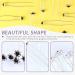 Swpeet 40Pcs Black U-Shaped Crystal Hair Pins & Clips Set - Bridal Wedding Hair Accessories with Storage Bag - Buy Online on GoSupps.com