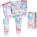 BRUBAKER Cosmetics - Coffret de bain & douche - Fleur de cerisier - 4 Pi ces - Trousse maquillage Licorne incl. - Id e cadeau Femme & Fille