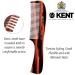 Kent 10T Large Coarse Hair Detangling Comb - Wide Teeth for Long Thick Curly Hair | Handmade in England | Tortoiseshell Finish | Ideal for Wet and Dry Hair - Buy Online on GoSupps.com